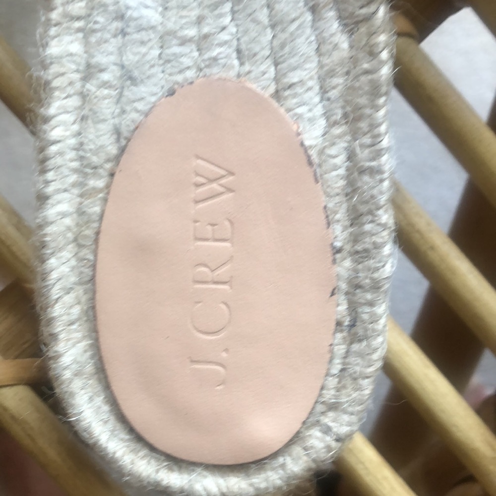 J Crew suede Navy  slip in espadrilles - Picture 3 of 5
